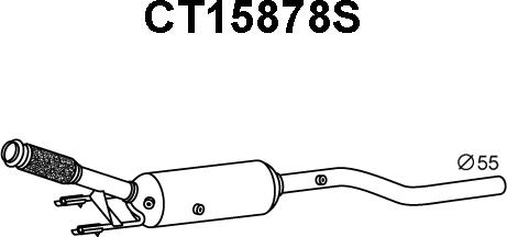 Veneporte CT15878S - Filtro antiparticolato / particellare, Impianto gas scarico autozon.pro