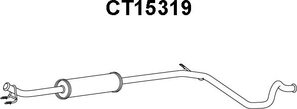 Veneporte CT15319 - Silenziatore centrale autozon.pro