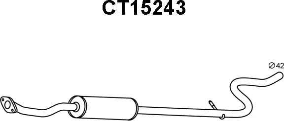 Veneporte CT15243 - Silenziatore anteriore autozon.pro