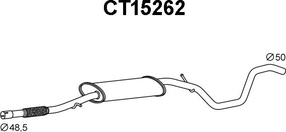 Veneporte CT15262 - Silenziatore posteriore autozon.pro