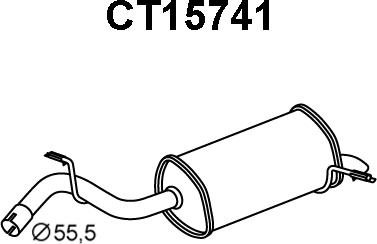 Veneporte CT15741 - Silenziatore posteriore autozon.pro