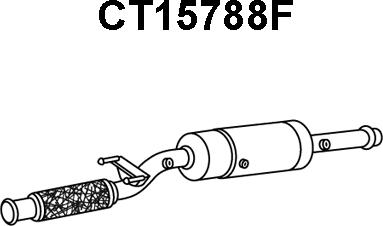 Veneporte CT15788F - Filtro antiparticolato / particellare, Impianto gas scarico autozon.pro