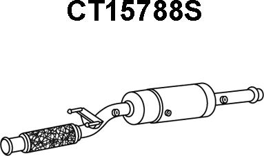 Veneporte CT15788S - Filtro antiparticolato / particellare, Impianto gas scarico autozon.pro