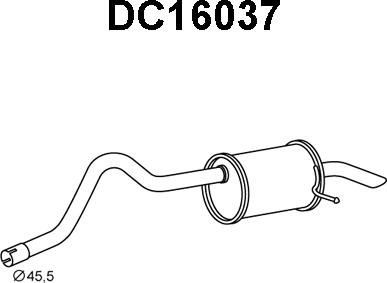 Veneporte DC16037 - Silenziatore posteriore autozon.pro