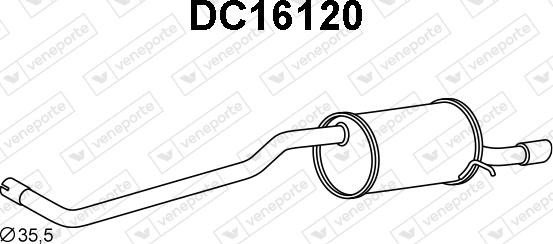 Veneporte DC16120 - Silenziatore posteriore autozon.pro