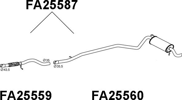 Veneporte FA25587 - Silenziatore posteriore autozon.pro