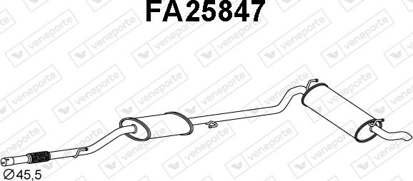 Veneporte FA25847 - Silenziatore posteriore autozon.pro