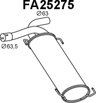 Veneporte FA25275 - Silenziatore posteriore autozon.pro