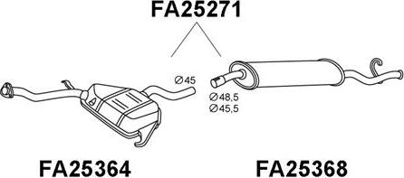 Veneporte FA25271 - Silenziatore posteriore autozon.pro