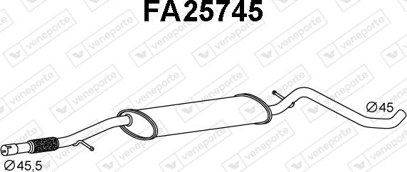 Veneporte FA25745 - Silenziatore centrale autozon.pro