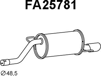 Veneporte FA25781 - Silenziatore posteriore autozon.pro