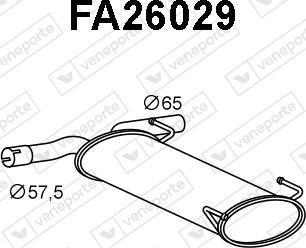 Veneporte FA26029 - Silenziatore posteriore autozon.pro