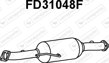 Veneporte FD31048F - Filtro antiparticolato / particellare, Impianto gas scarico autozon.pro