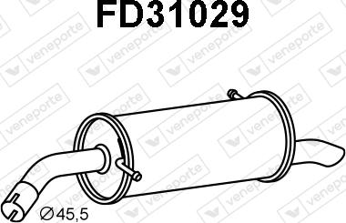 Veneporte FD31029 - Silenziatore posteriore autozon.pro