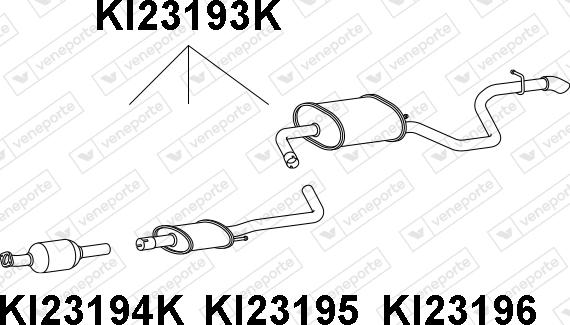 Veneporte KI23193K - Catalizzatore autozon.pro