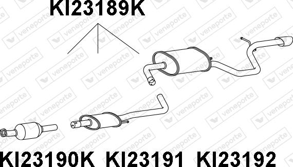 Veneporte KI23189K - Catalizzatore autozon.pro