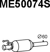 Veneporte ME50074S - Filtro antiparticolato / particellare, Impianto gas scarico autozon.pro