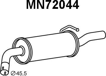 Veneporte MN72044 - Silenziatore posteriore autozon.pro