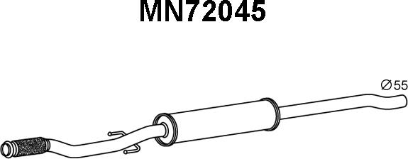 Veneporte MN72045 - Silenziatore anteriore autozon.pro