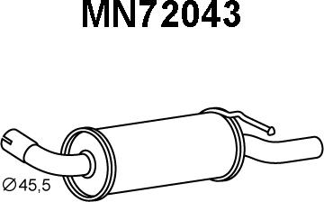 Veneporte MN72043 - Silenziatore posteriore autozon.pro