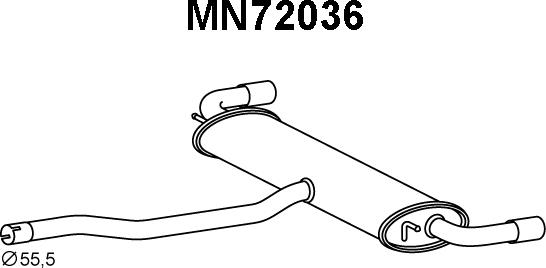 Veneporte MN72036 - Silenziatore posteriore autozon.pro