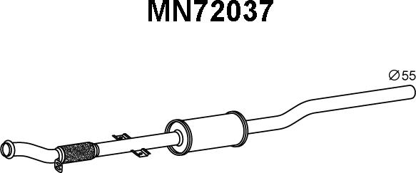 Veneporte MN72037 - Silenziatore anteriore autozon.pro