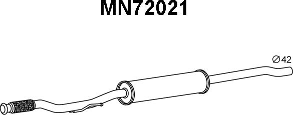 Veneporte MN72021 - Silenziatore anteriore autozon.pro