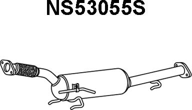 Veneporte NS53055S - Filtro antiparticolato / particellare, Impianto gas scarico autozon.pro