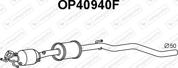 Veneporte OP40940F - Filtro antiparticolato / particellare, Impianto gas scarico autozon.pro