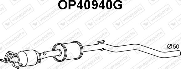 Veneporte OP40940G - Filtro antiparticolato / particellare, Impianto gas scarico autozon.pro