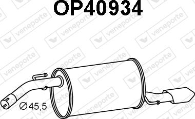 Veneporte OP40934 - Silenziatore posteriore autozon.pro