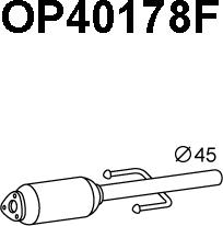 Veneporte OP40178F - Filtro antiparticolato / particellare, Impianto gas scarico autozon.pro