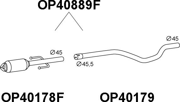 Veneporte OP40889F - Filtro antiparticolato / particellare, Impianto gas scarico autozon.pro