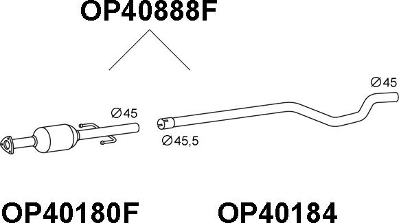 Veneporte OP40888F - Filtro antiparticolato / particellare, Impianto gas scarico autozon.pro