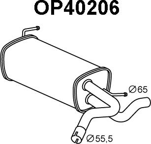 Veneporte OP40206 - Silenziatore posteriore autozon.pro