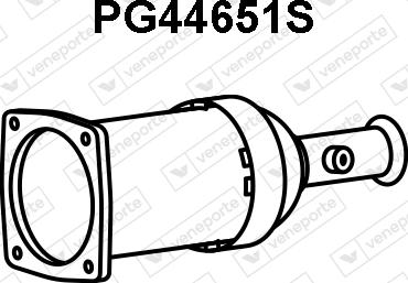 Veneporte PG44651S - Filtro antiparticolato / particellare, Impianto gas scarico autozon.pro