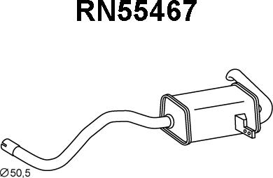 Veneporte RN55467 - Silenziatore posteriore autozon.pro