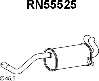 Veneporte RN55525 - Silenziatore posteriore autozon.pro