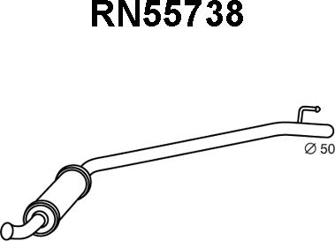 Veneporte RN55738 - Silenziatore centrale autozon.pro