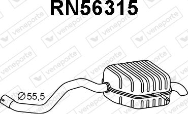 Veneporte RN56315 - Silenziatore posteriore autozon.pro