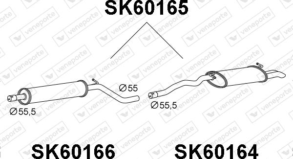 Veneporte SK60165 - Silenziatore posteriore autozon.pro