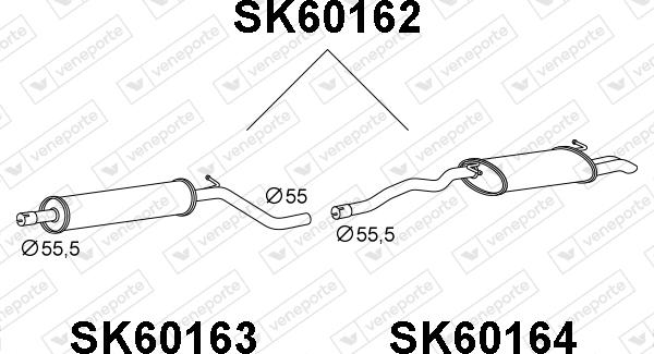 Veneporte SK60162 - Silenziatore posteriore autozon.pro