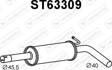 Veneporte ST63309 - Silenziatore anteriore autozon.pro