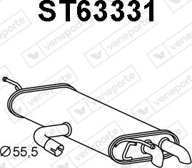 Veneporte ST63331 - Silenziatore posteriore autozon.pro