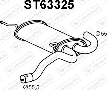 Veneporte ST63325 - Silenziatore centrale autozon.pro