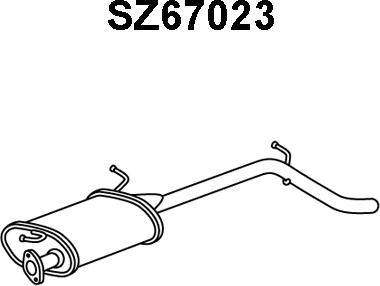 Veneporte SZ67023 - Silenziatore posteriore autozon.pro