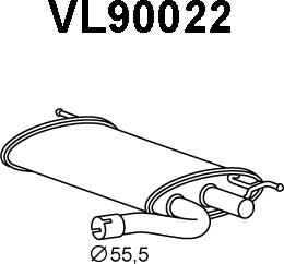 Veneporte VL90022 - Silenziatore posteriore autozon.pro