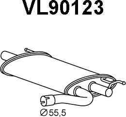 Veneporte VL90123 - Silenziatore posteriore autozon.pro