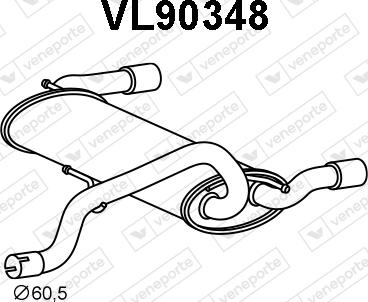 Veneporte VL90348 - Silenziatore posteriore autozon.pro