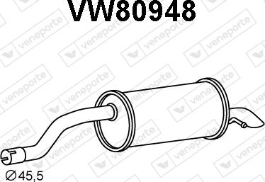 Veneporte VW80948 - Silenziatore posteriore autozon.pro